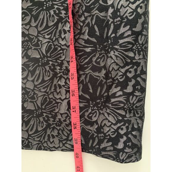 Lane Bryant Brocade Shimmer Fit Flare Dress W/Belt 22 Smoky- gray silver Party - Picture 6 of 11